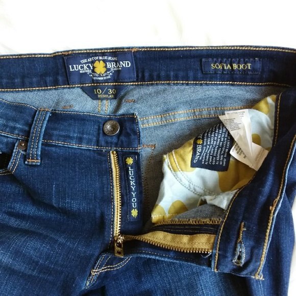 Lucky Brand Jeans 10 Blue Sofia Boot - Picture 4 of 9